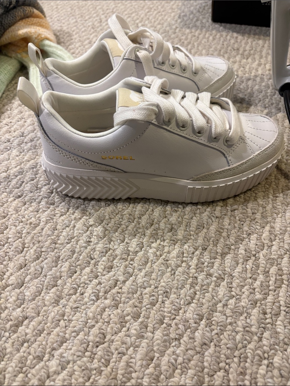 Sorel White Low-Top Sneakers